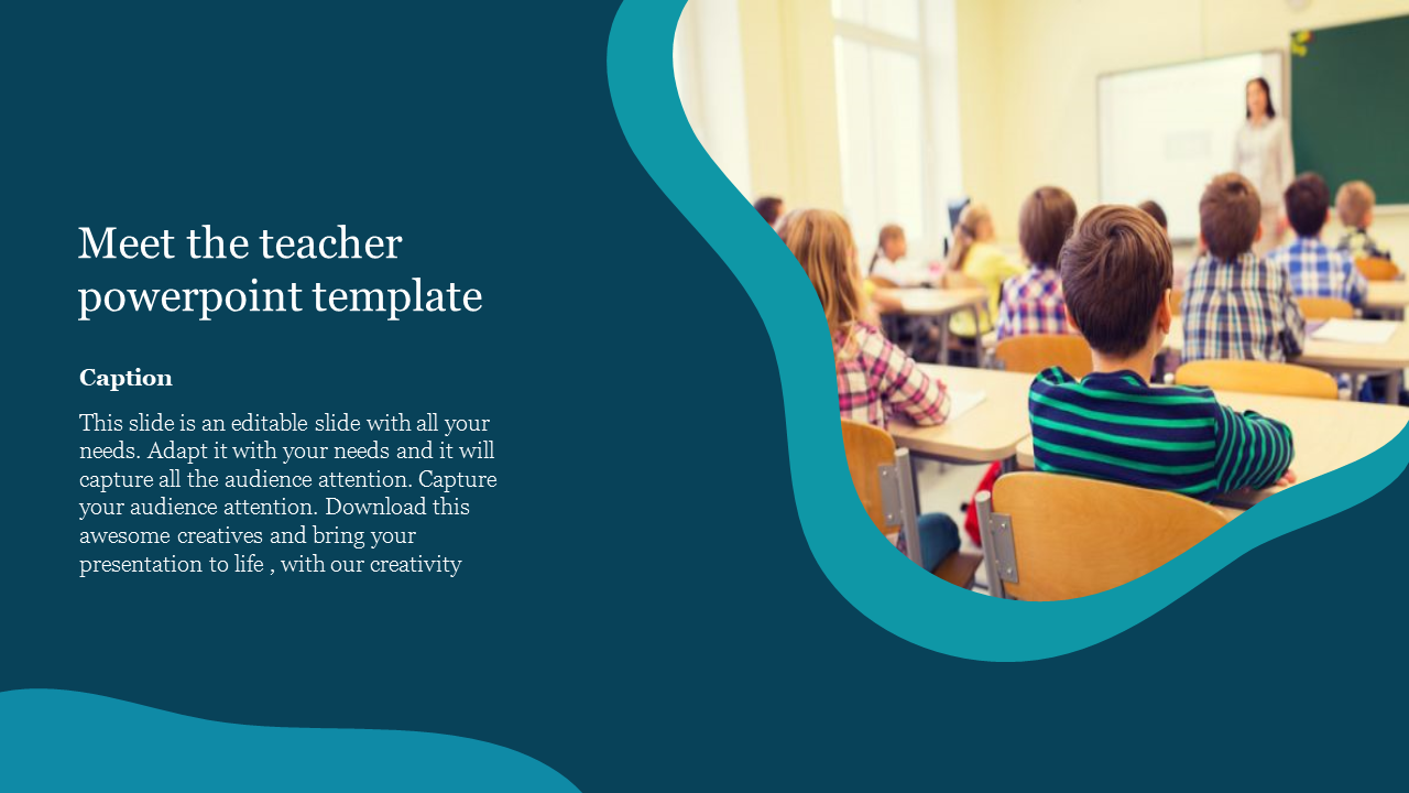 Editable Meet The Teacher PowerPoint Template Design
